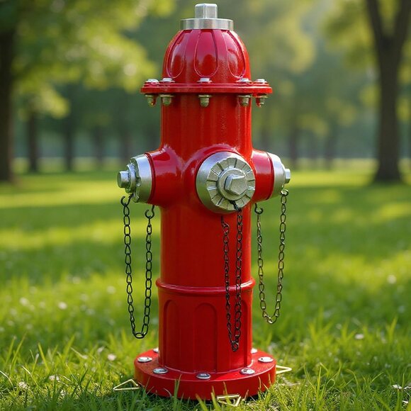 Garden Fire Hydrant Dog Pee Post Figurine Sculpture for Outdoor Decorative - Picture 2 of 5